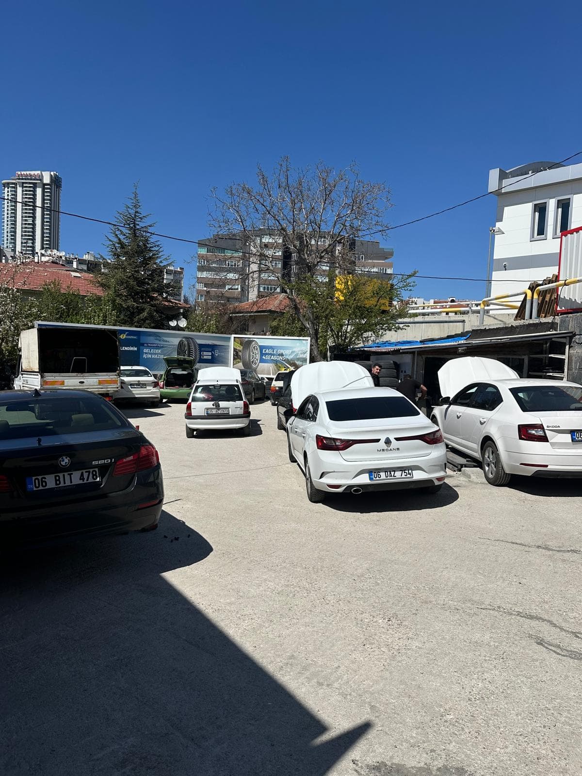 İMO Otomotiv servis otoparkı